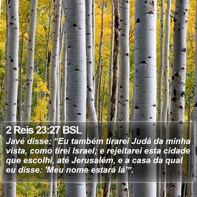 2 Reis 23:27 BSL Bible Verse Image