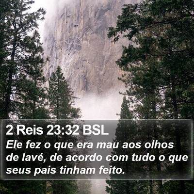 2 Reis 23:32 BSL Bible Verse Image