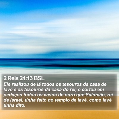 2 Reis 24:13 BSL Bible Verse Image