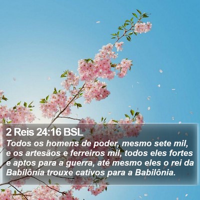 2 Reis 24:16 BSL Bible Verse Image
