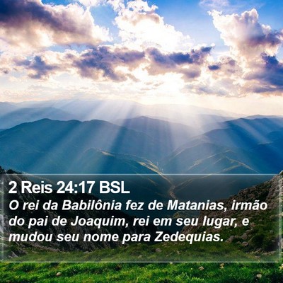 2 Reis 24:17 BSL Bible Verse Image
