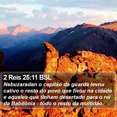 2 Reis 25:11 BSL Bible Verse Image