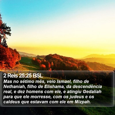 2 Reis 25:25 BSL Bible Verse Image