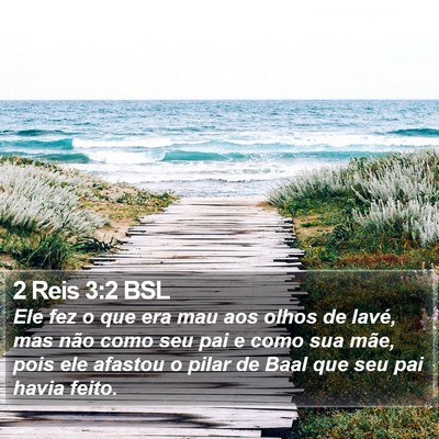 2 Reis 3:2 BSL Bible Verse Image