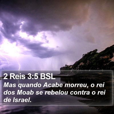 2 Reis 3:5 BSL Bible Verse Image