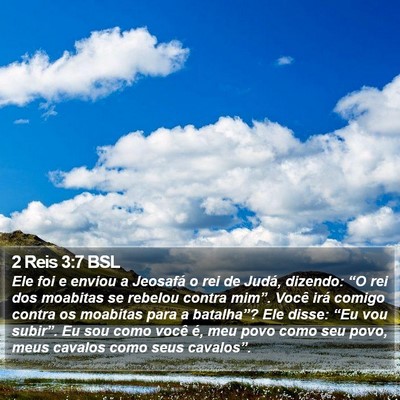 2 Reis 3:7 BSL Bible Verse Image