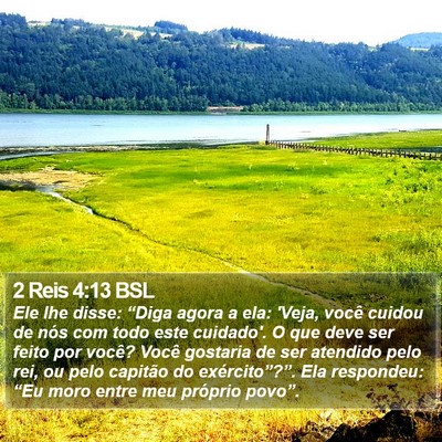 2 Reis 4:13 BSL Bible Verse Image