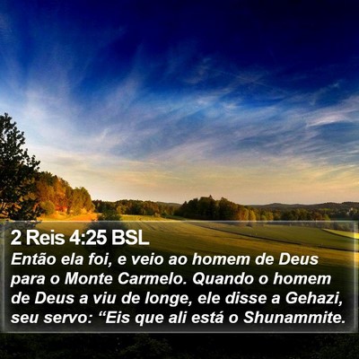 2 Reis 4:25 BSL Bible Verse Image