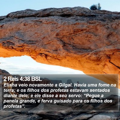 2 Reis 4:38 BSL Bible Verse Image
