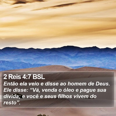 2 Reis 4:7 BSL Bible Verse Image