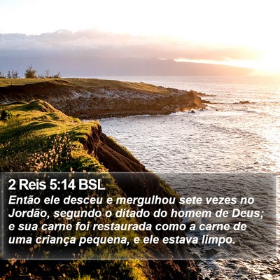 2 Reis 5:14 BSL Bible Verse Image