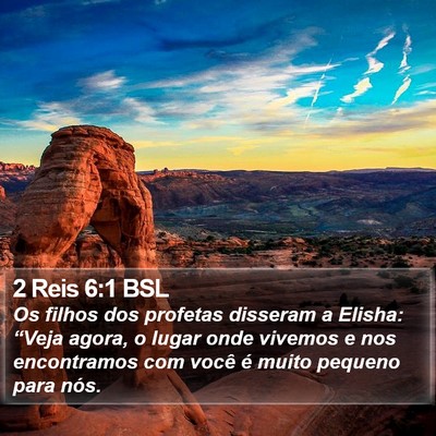 2 Reis 6:1 BSL Bible Verse Image