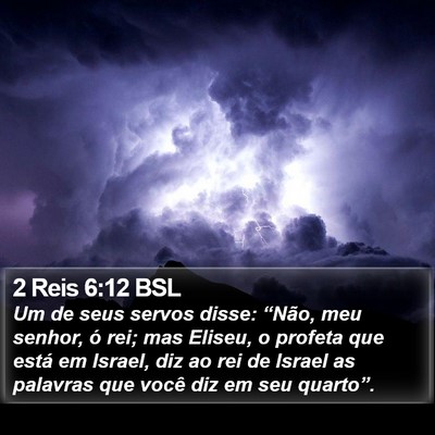 2 Reis 6:12 BSL Bible Verse Image