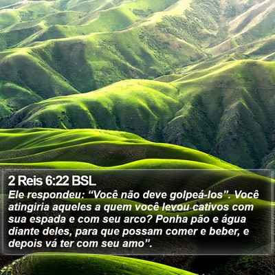 2 Reis 6:22 BSL Bible Verse Image