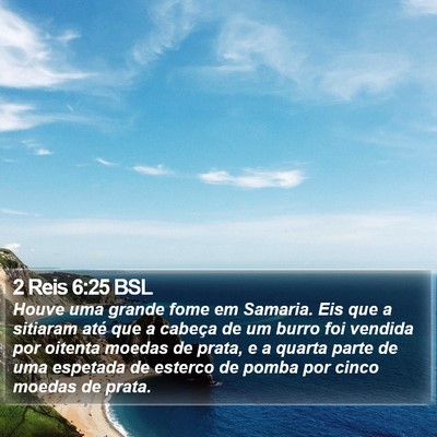 2 Reis 6:25 BSL Bible Verse Image