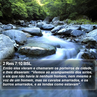 2 Reis 7:10 BSL Bible Verse Image