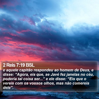 2 Reis 7:19 BSL Bible Verse Image