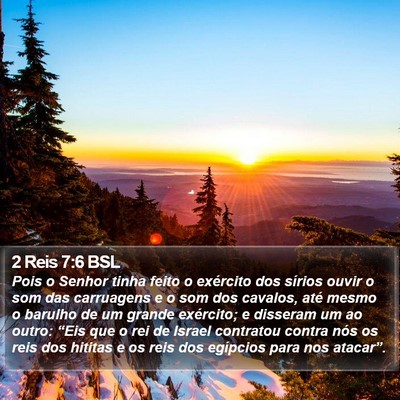 2 Reis 7:6 BSL Bible Verse Image