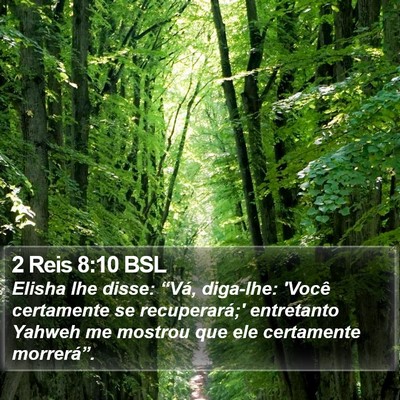 2 Reis 8:10 BSL Bible Verse Image