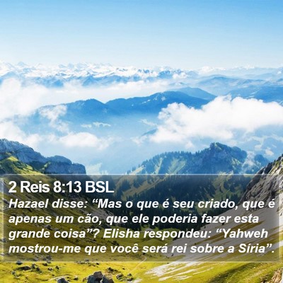 2 Reis 8:13 BSL Bible Verse Image