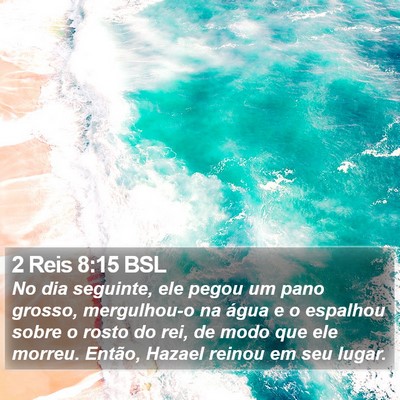 2 Reis 8:15 BSL Bible Verse Image
