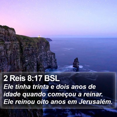 2 Reis 8:17 BSL Bible Verse Image