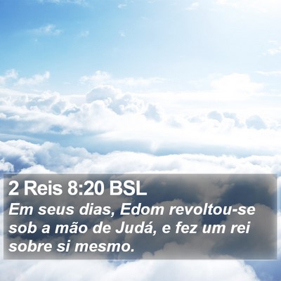 2 Reis 8:20 BSL Bible Verse Image
