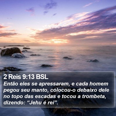 2 Reis 9:13 BSL Bible Verse Image