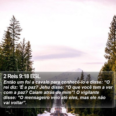 2 Reis 9:18 BSL Bible Verse Image