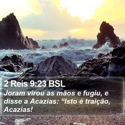2 Reis 9:23 BSL Bible Verse Image