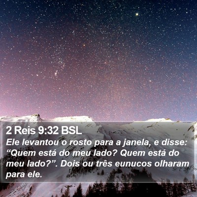 2 Reis 9:32 BSL Bible Verse Image