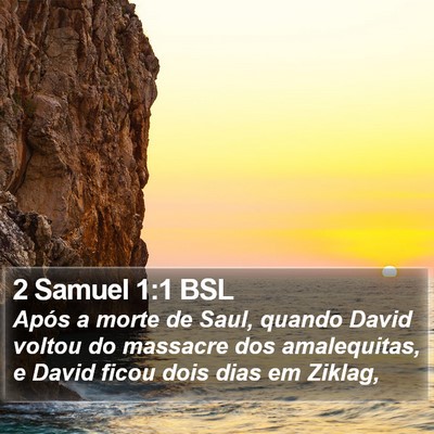 2 Samuel 1:1 BSL Bible Verse Image