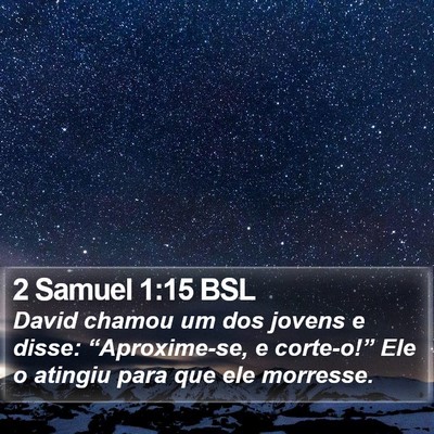 2 Samuel 1:15 BSL Bible Verse Image