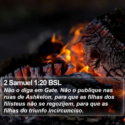 2 Samuel 1:20 BSL Bible Verse Image