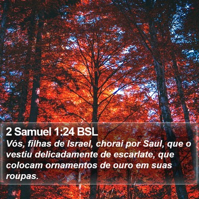 2 Samuel 1:24 BSL Bible Verse Image