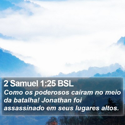 2 Samuel 1:25 BSL Bible Verse Image