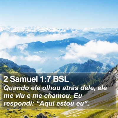2 Samuel 1:7 BSL Bible Verse Image