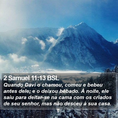 2 Samuel 11:13 BSL Bible Verse Image