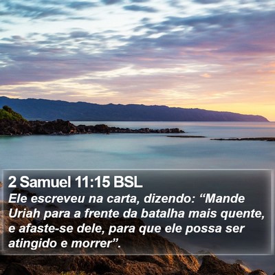 2 Samuel 11:15 BSL Bible Verse Image
