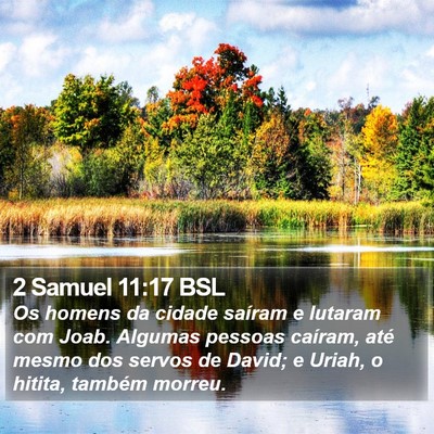 2 Samuel 11:17 BSL Bible Verse Image