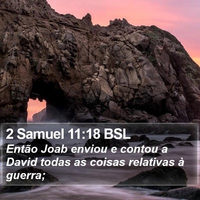 2 Samuel 11:18 BSL Bible Verse Image