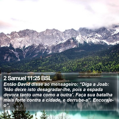 2 Samuel 11:25 BSL Bible Verse Image