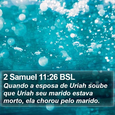 2 Samuel 11:26 BSL Bible Verse Image