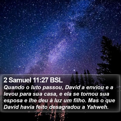 2 Samuel 11:27 BSL Bible Verse Image