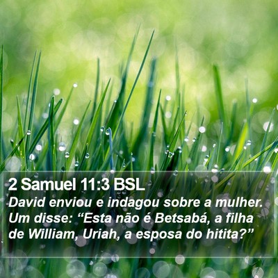 2 Samuel 11:3 BSL Bible Verse Image