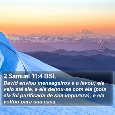 2 Samuel 11:4 BSL Bible Verse Image