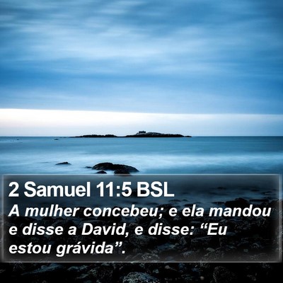 2 Samuel 11:5 BSL Bible Verse Image