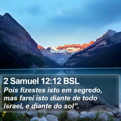 2 Samuel 12:12 BSL Bible Verse Image