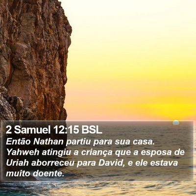 2 Samuel 12:15 BSL Bible Verse Image