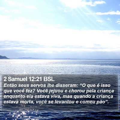 2 Samuel 12:21 BSL Bible Verse Image